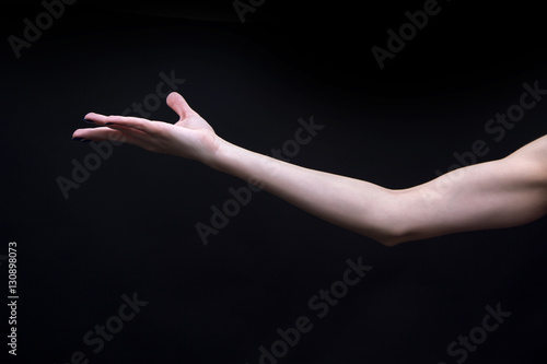 Female Yoga mudra hand