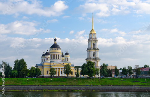 Saviour Transfiguration Cathedral and belfry, Rybinsk, Russia photo