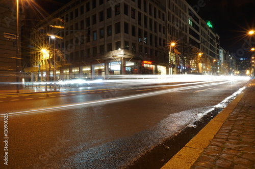 Bulb picture in Frankfurt street lights at night