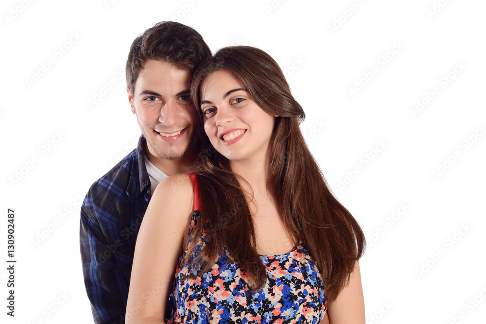 Portrait of beautiful couple. Portrait of beautiful couple.