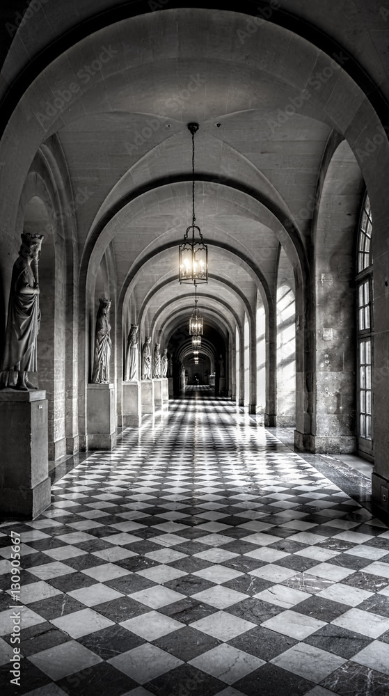 Natural light filled hallway 