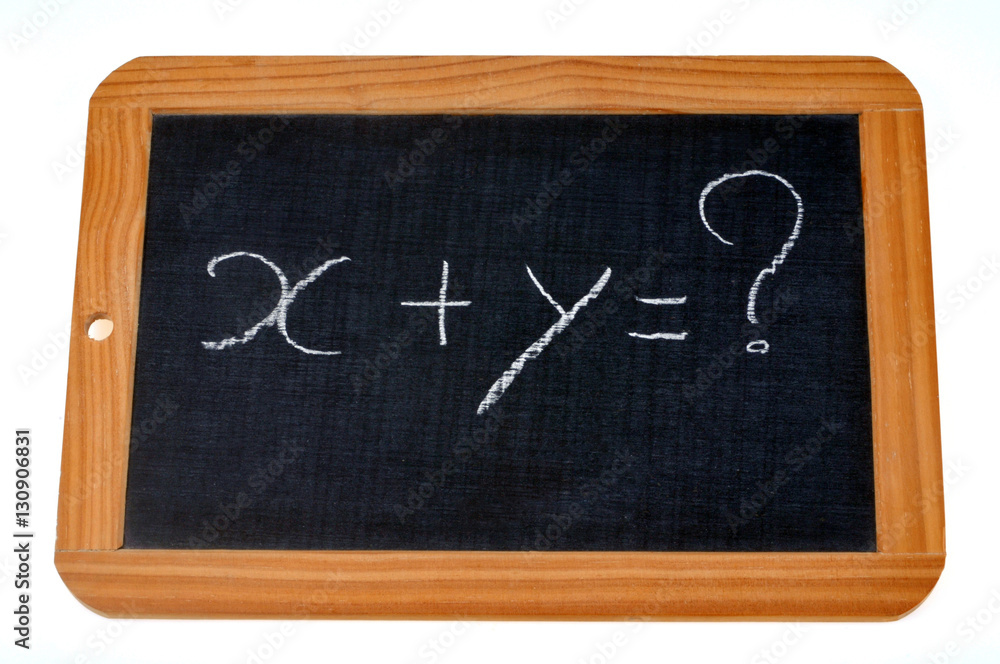 Fototapeta premium Ardoise avec une équation 