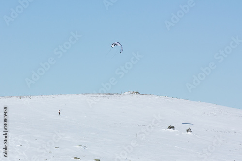 snowkite en Lozère