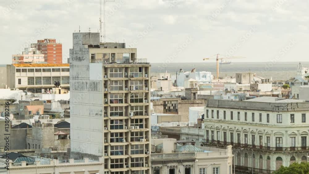 Run Down Residential Buildings near the Port in Montevideo Uruguay South America Run Down Residential Buildings near the Port in Montevideo Uruguay South America