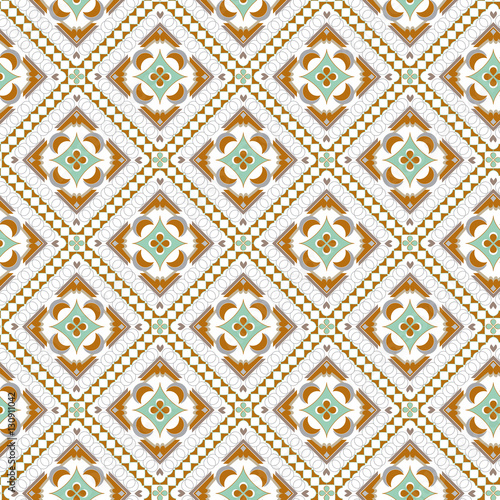 vector seamless pattern in oriental style