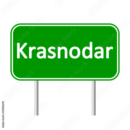 Krasnodar road sign.