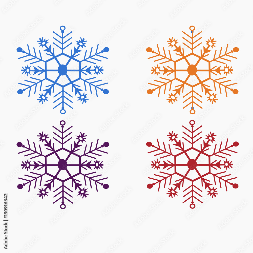 Chirstmas snow flake decoration icon. Chirstmas snow flake decoration icon.