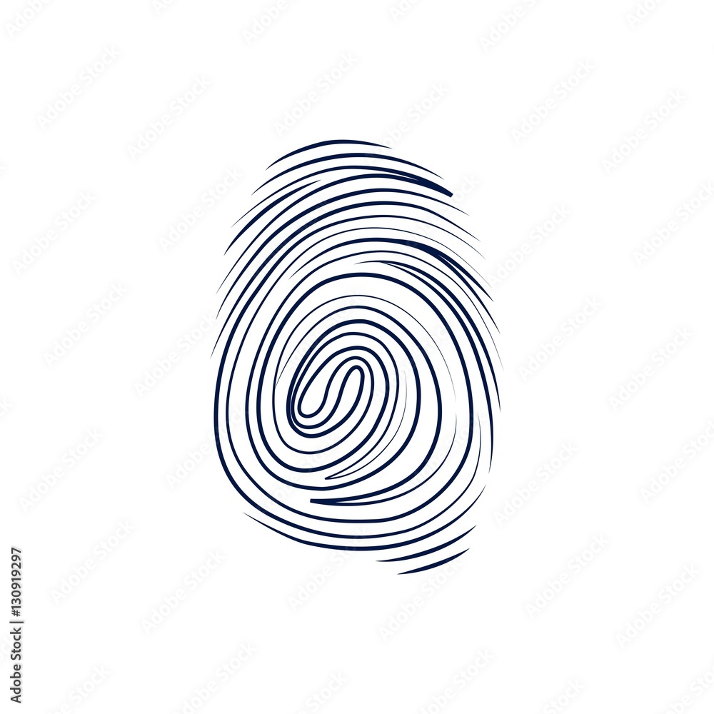Vector icon. Fingerprint. Isolated illustration Vector icon. Fingerprint. Isolated illustration