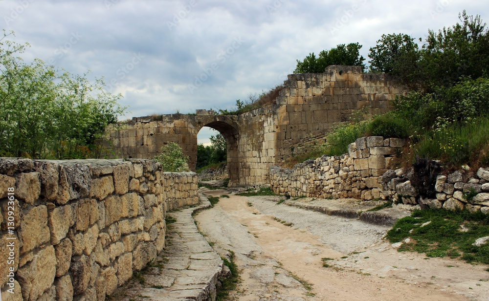 Chufut-Cale, ancient city near Bakhchisaray, Crimea, Russia