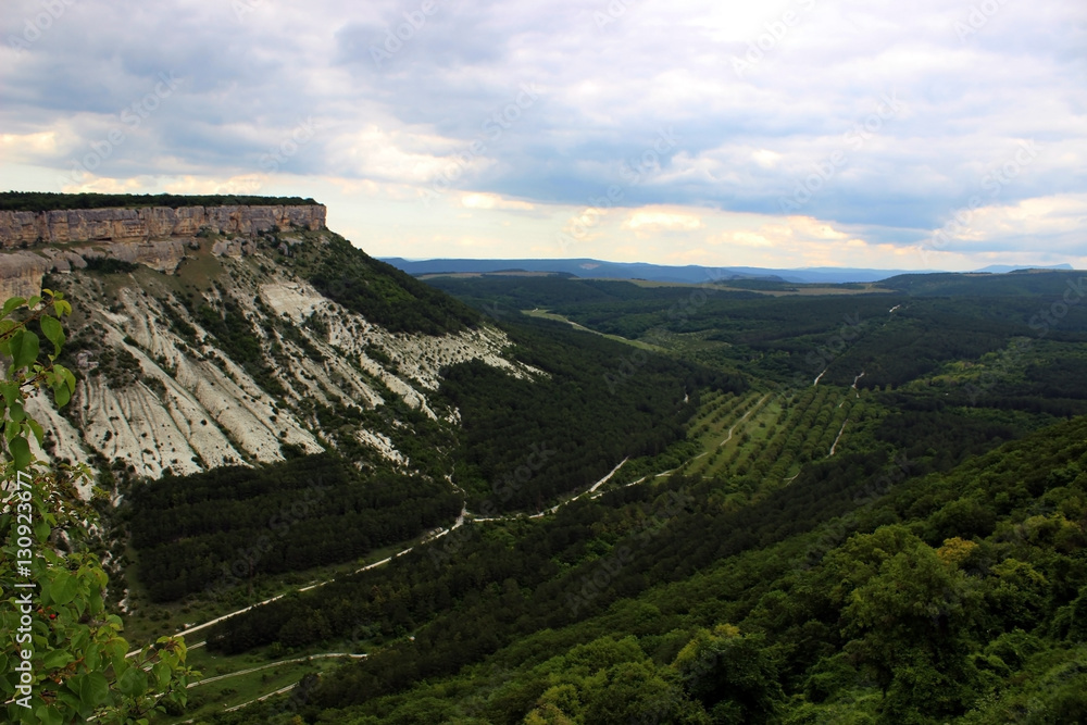 Canyon near Bakhchisaray, View from ancient coty Chufut- Cale