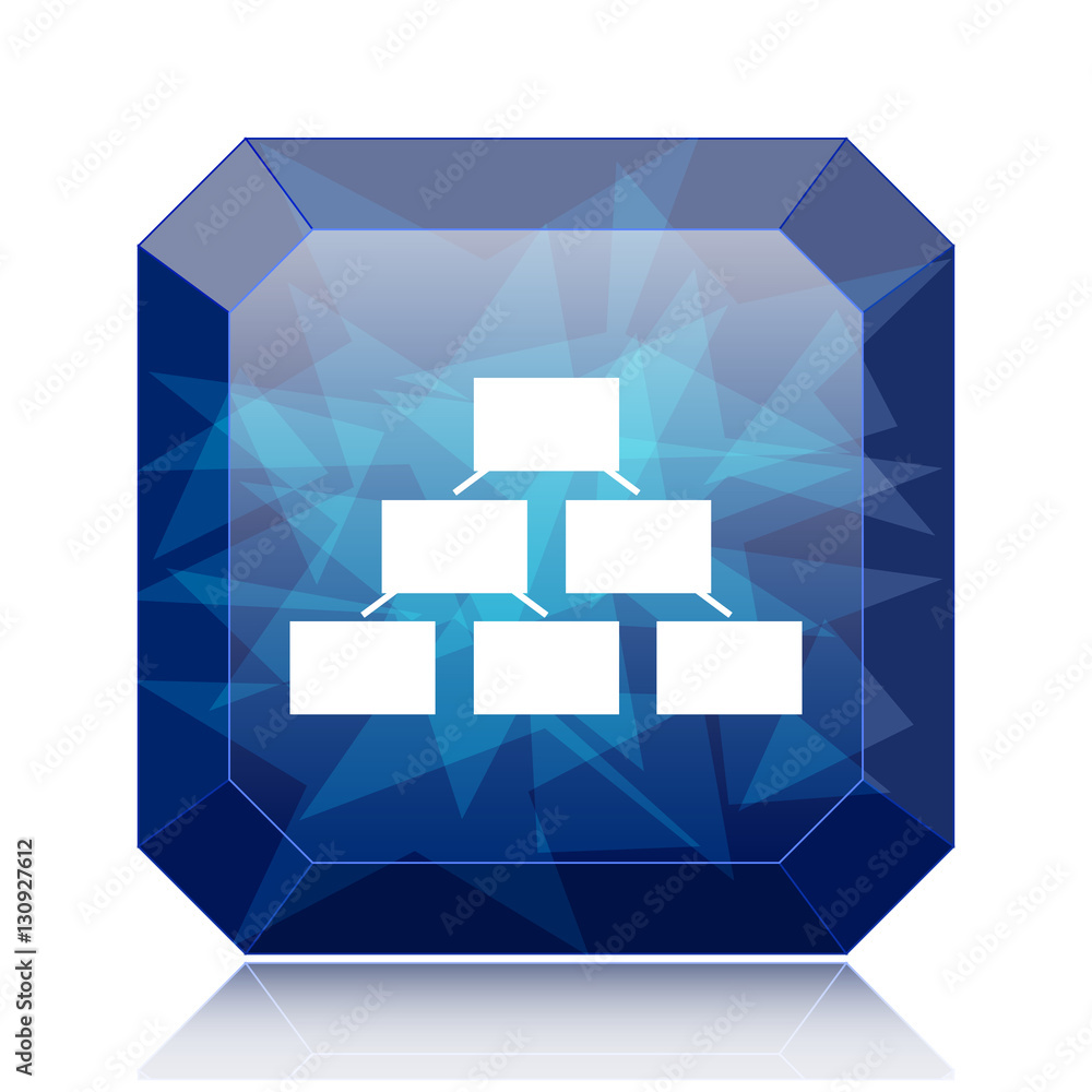 Organizational chart icon Stock Illustration | Adobe Stock