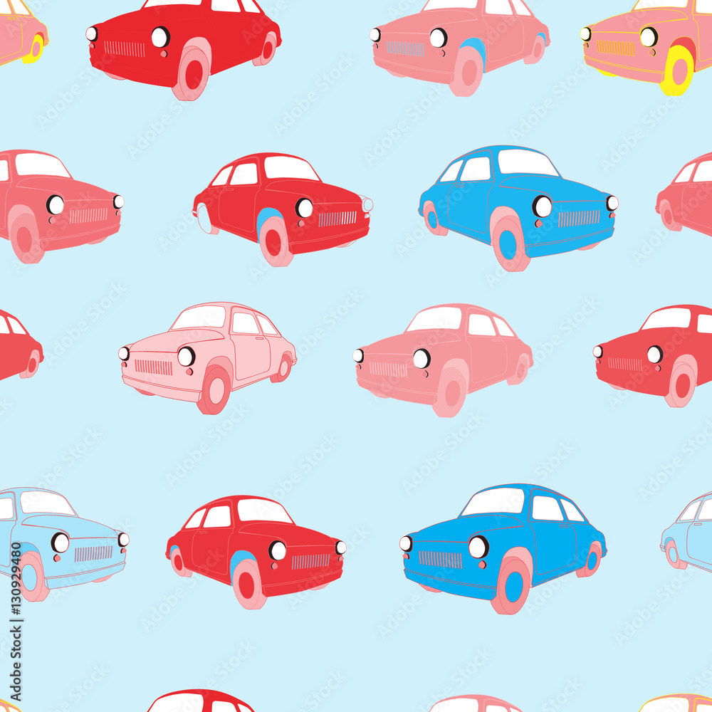seamless background with car seamless background with car