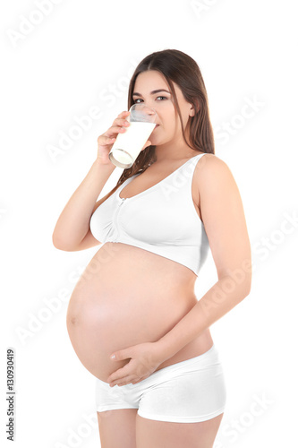 Beautiful pregnant woman dr...