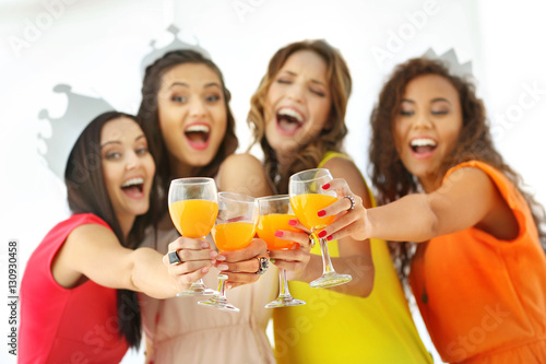 Beautiful girls with cockta...