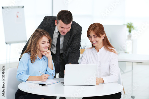 Business people at modern o...