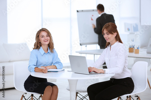 Business people at modern office