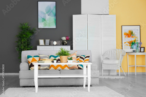 Modern home interior with c...