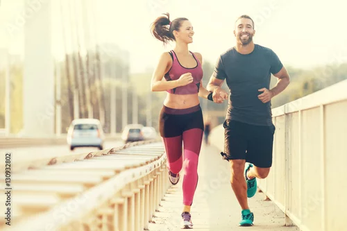 Obraz Szczęśliwa para Jogging