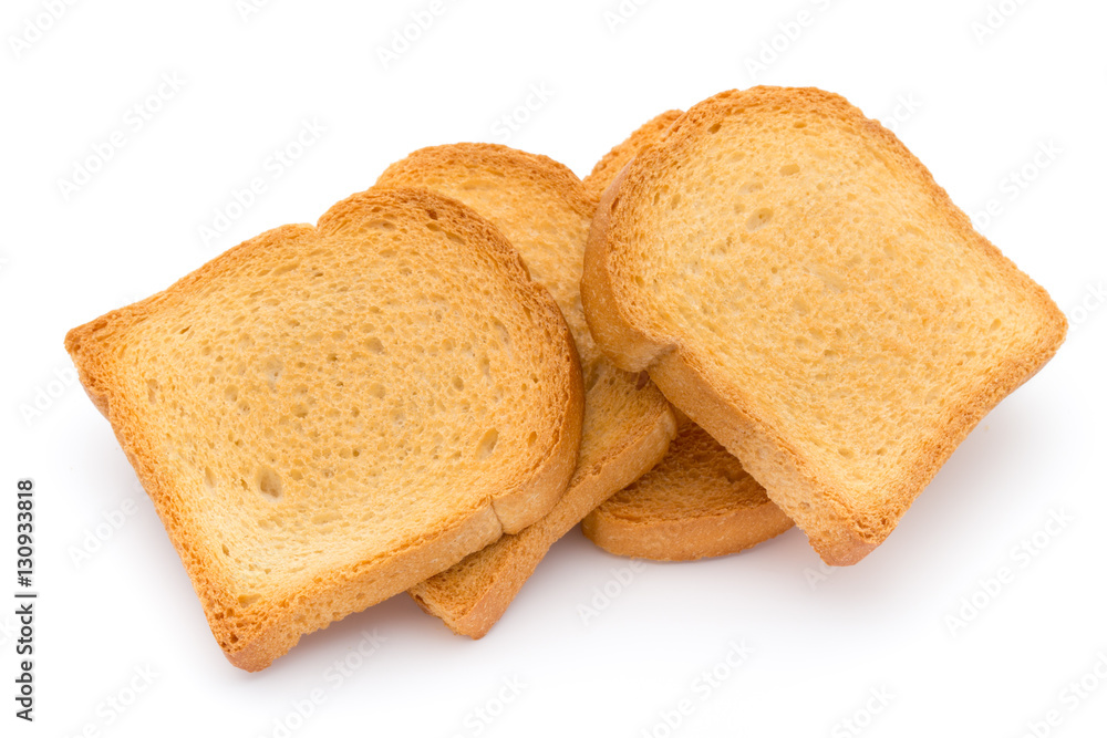 Slices of toast bread on wooden table, top view. Slices of toast bread on wooden table, top view.
