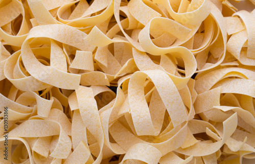 Extreme close-up image of a macaroni.