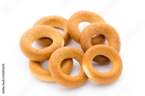 Bagels isolated on a white background.
