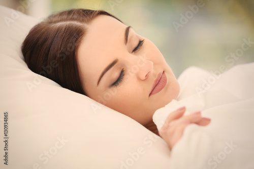 Closeup of young attractive...