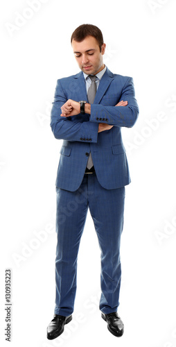 Handsome businessman lookin...