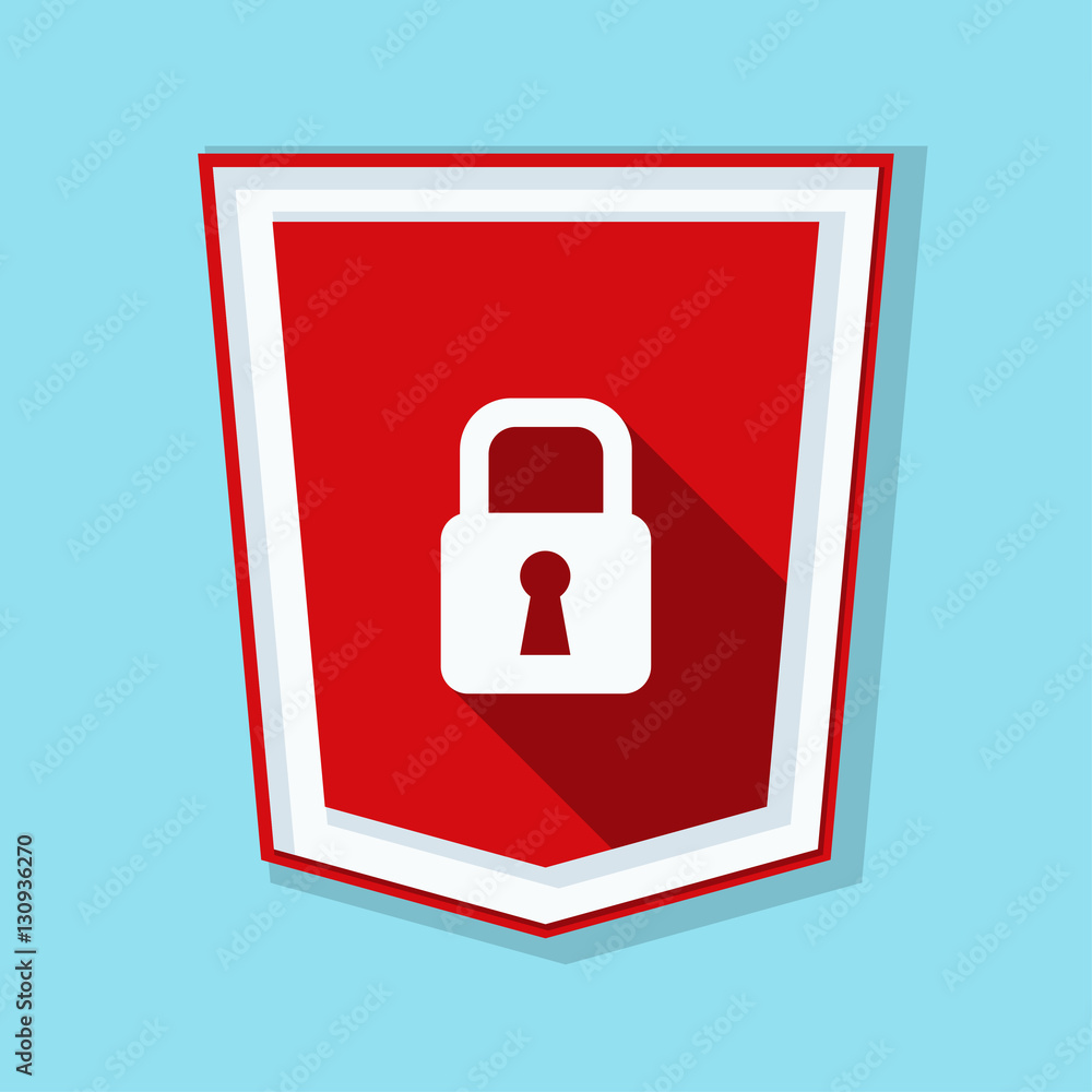 Secure Lock Shield sign Secure Lock Shield sign
