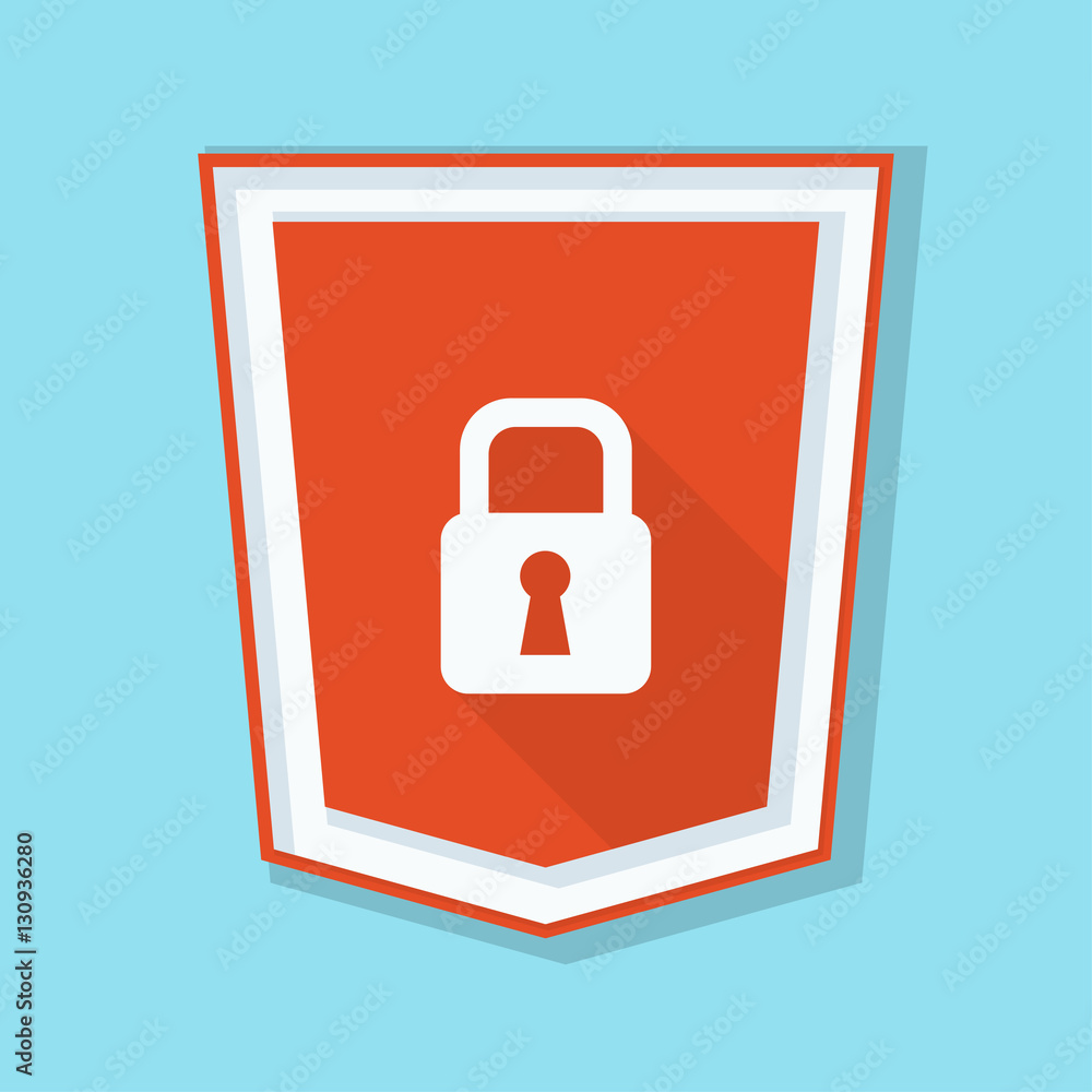 Secure Lock Shield sign Secure Lock Shield sign