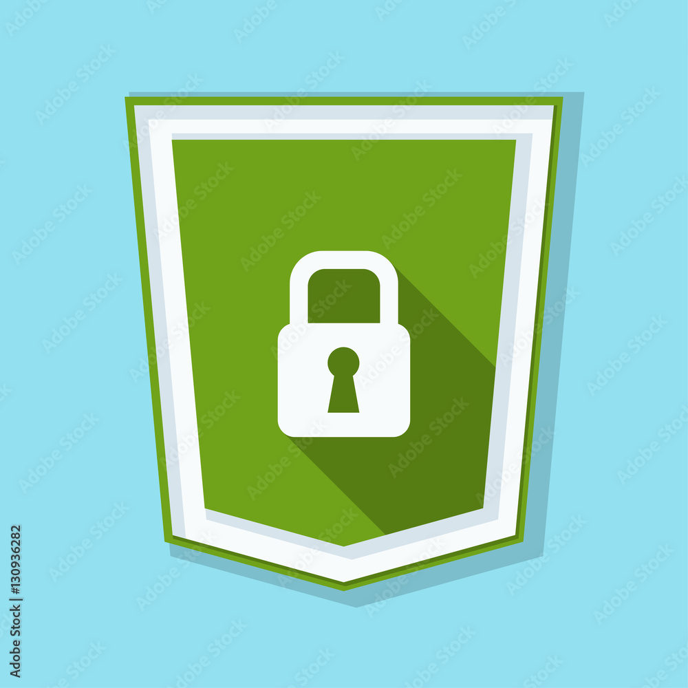 Secure Lock Shield sign Secure Lock Shield sign