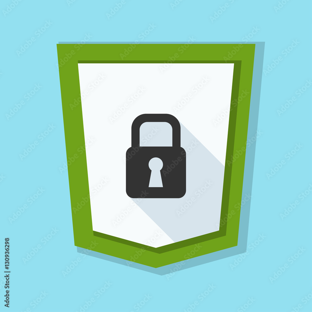 Secure Lock Shield sign Secure Lock Shield sign