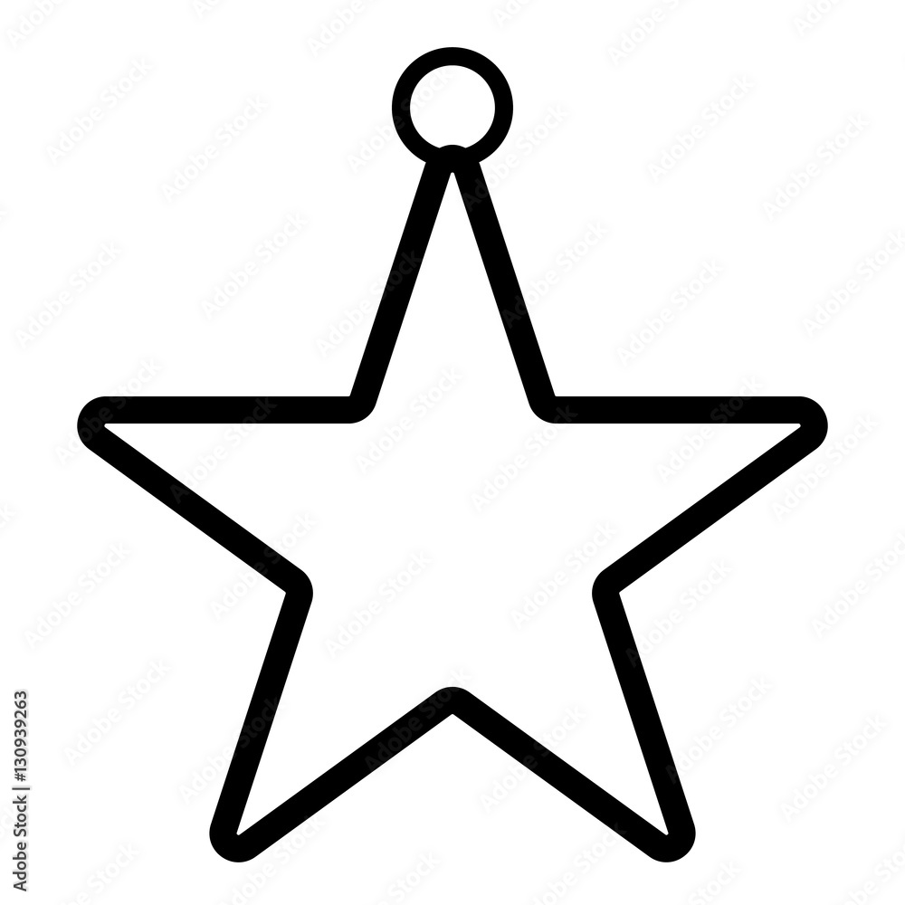 Icon of Christmas Star.