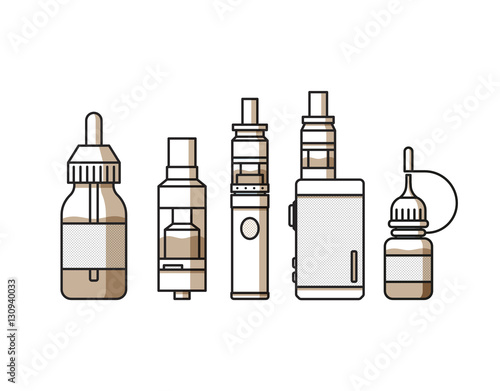 Vaping icons collection