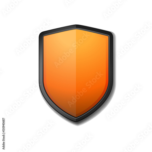 Free Download Orange Shield illustration - GFXLoad