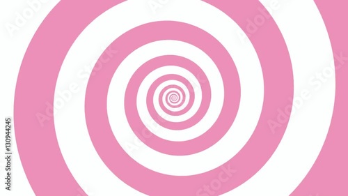 Soft Pink spiral Optical illusion illustration, abstract background graphics asset, Hypnotising whirlpool effect