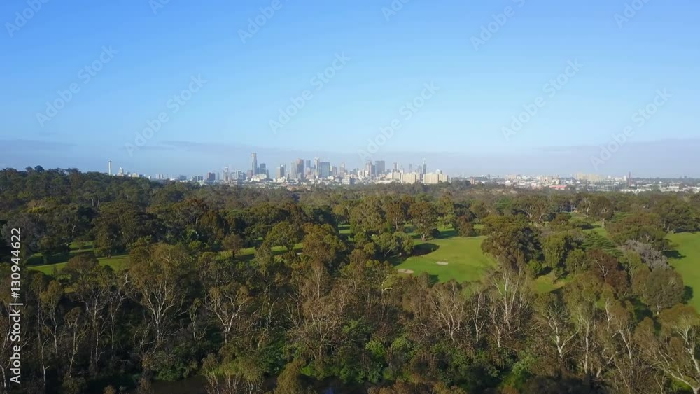 4k aerial video of flying toward Melbourne CBD in Australia 4k aerial video of flying toward Melbourne CBD in Australia