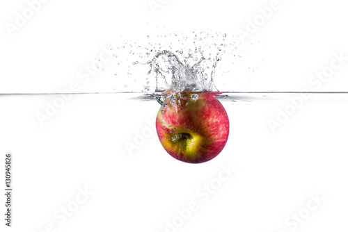 Apple Falling into water