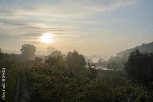 thick morning fog hides the forest © Aleksei Zakharov