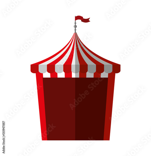 circus tent isolated icon vector illustration design