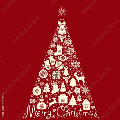 Abstract Christmas tree