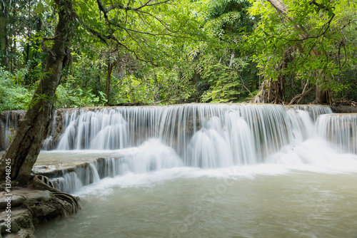 Erawan s waterfall  Located Kanchanaburi Province  Thailand