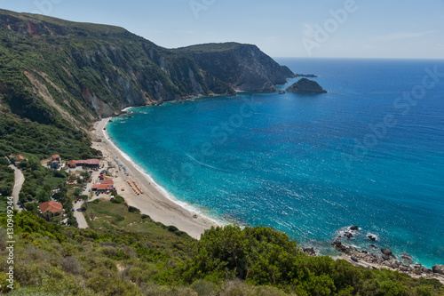 Amazing Panorama of Petani Beach, Kefalonia, Ionian Islands, Greece