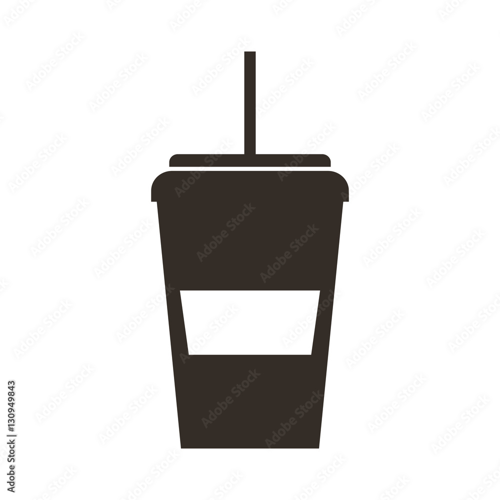 soda glass with straw icon vector illustration design soda glass with straw icon vector illustration design
