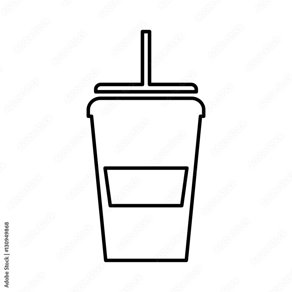 soda glass with straw icon vector illustration design soda glass with straw icon vector illustration design