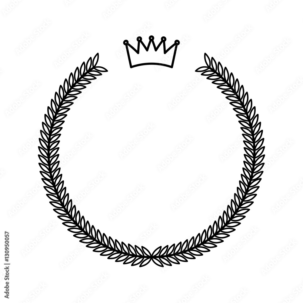 crown frame style hipster vector illustration design crown frame style hipster vector illustration design