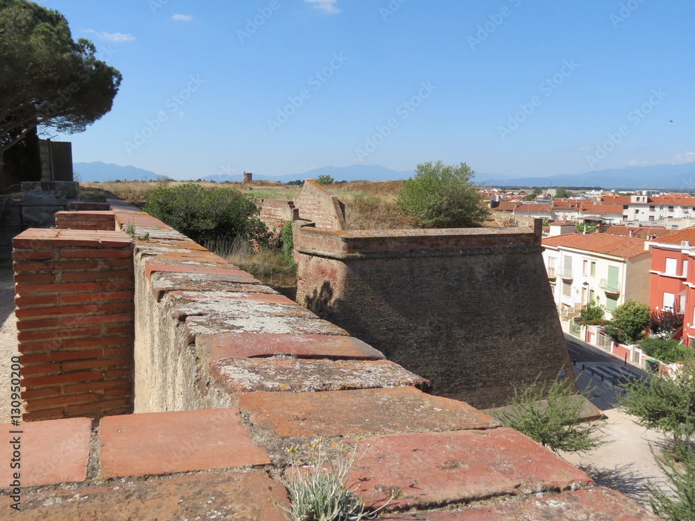 Pyrénées-Orientales - Perpignan - Palais des rois de Majorque - Anciennes fortifications et  panorama sur la ville