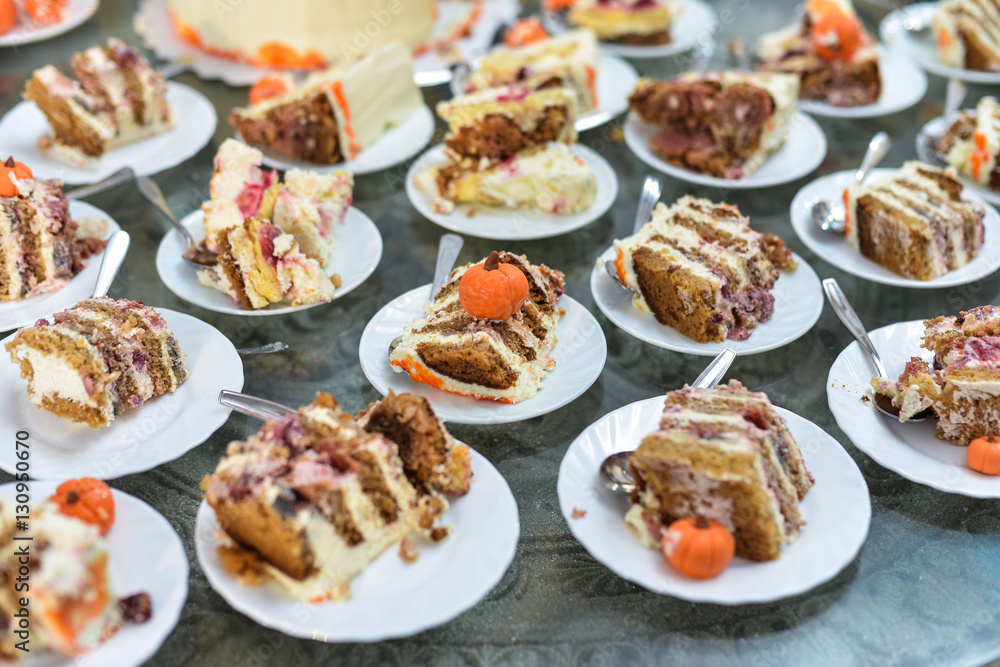 Catering service plate .appetizing sandwiches on plastic sticks rangeSandwiches Catering service plate .appetizing sandwiches on plastic sticks rangeSandwiches