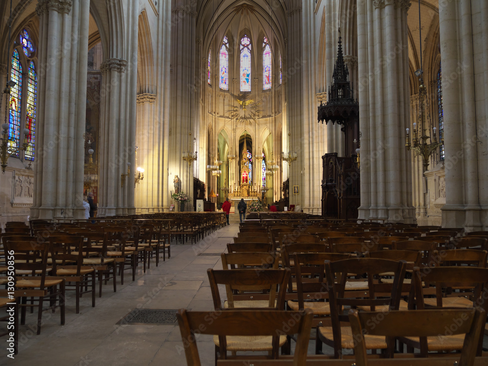 Fototapeta premium Sainte Clotilde church(The Basilica of Saint Clotilde)
