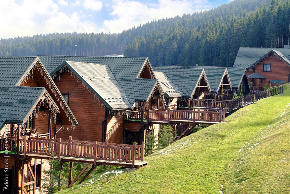 Beautiful modern resort near forest Beautiful modern resort near forest