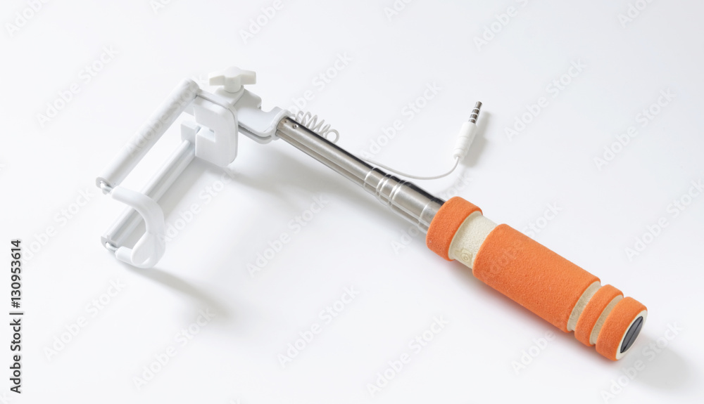 modern selfie stick on the white modern selfie stick on the white